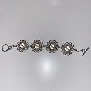 Silver Flower Bracelet